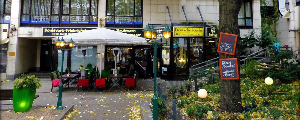 Deutsches Restaurant Boulevard Friedrichstrasse in Berlin Mitte
